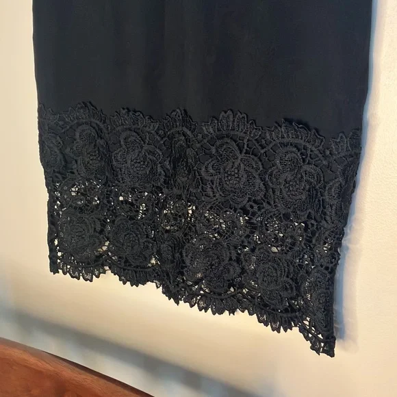 ๐- Beautiful Boho Bodycon Black Lace Pencil Skirt in Size Xl ๐ NWT - Picture 3 of 11